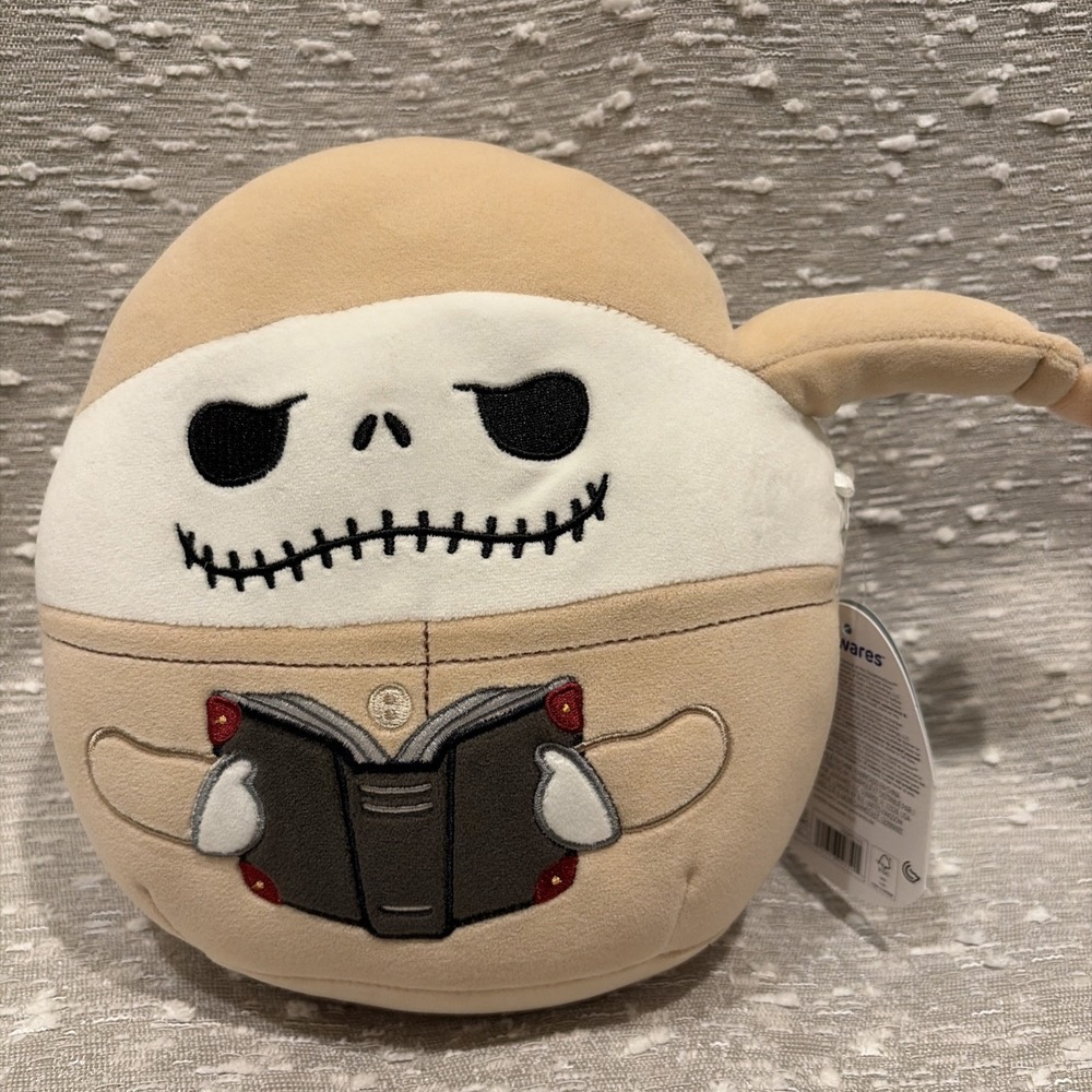 NWT Squishmallows Disney Nightmare Before Christmas 8" JACK‎ Skellington Pajamas